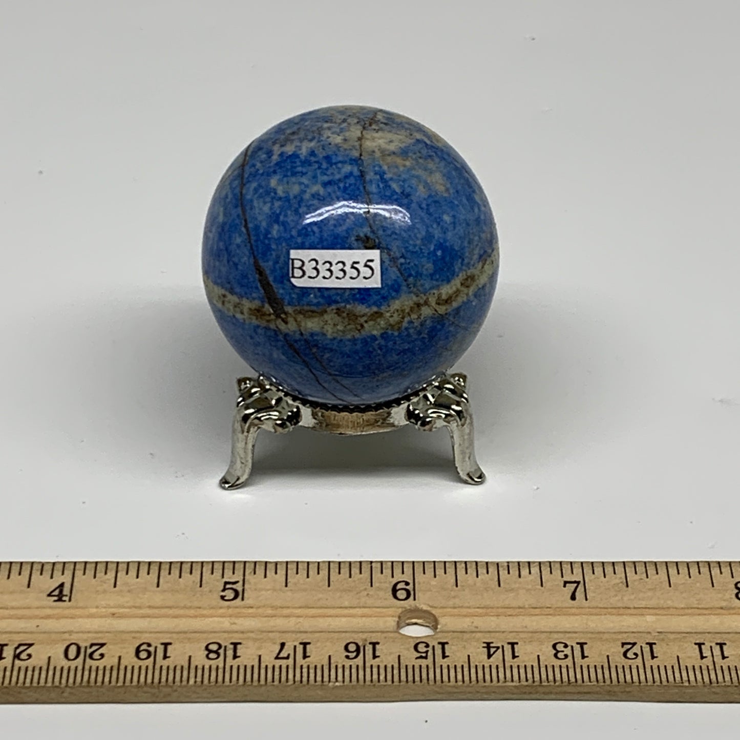 142.6g, 1.8"(45mm), Lapis Lazuli Sphere Ball Gemstone @Afghanistan, B33355