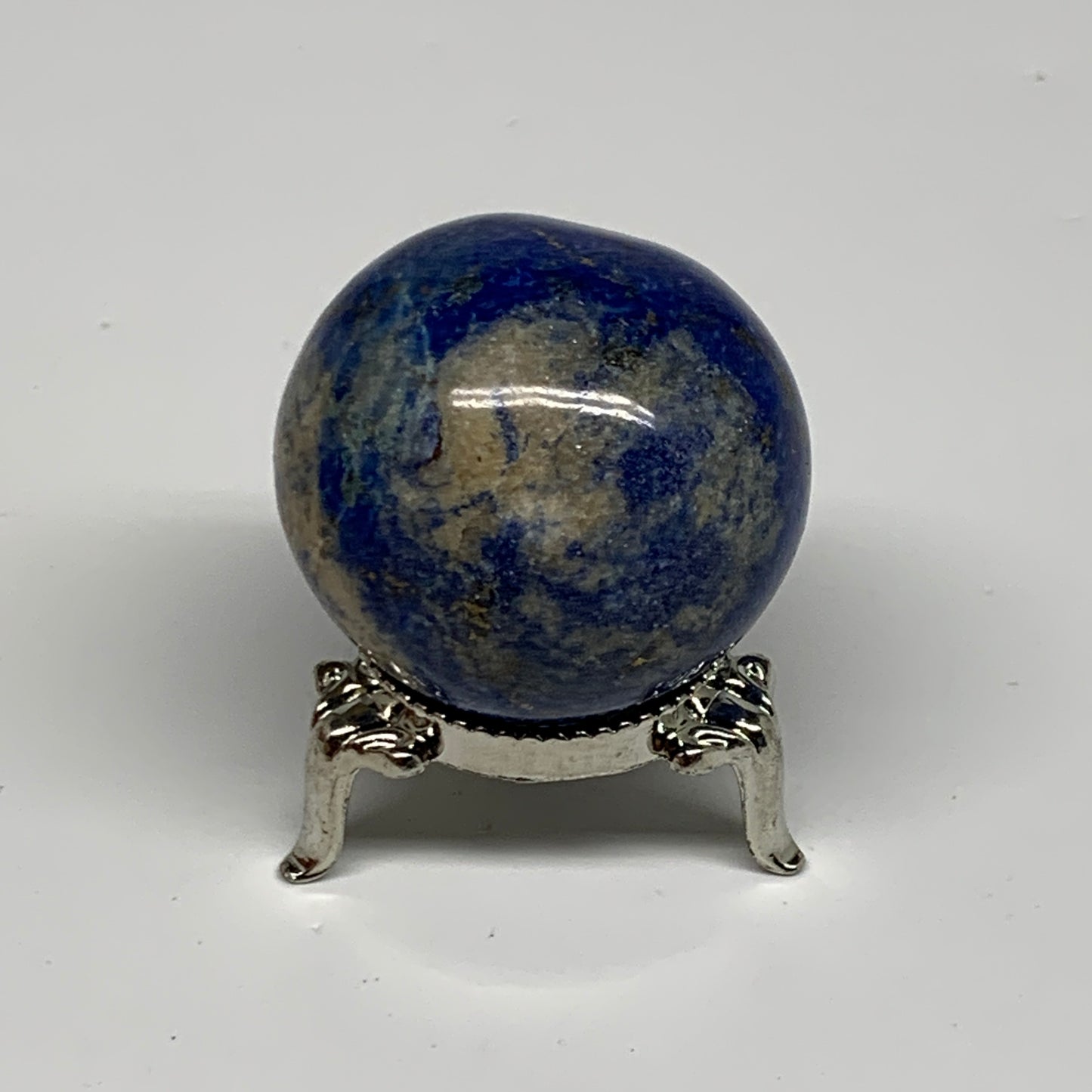 100g, 1.6"(40mm), Lapis Lazuli Sphere Ball Gemstone @Afghanistan, B33356