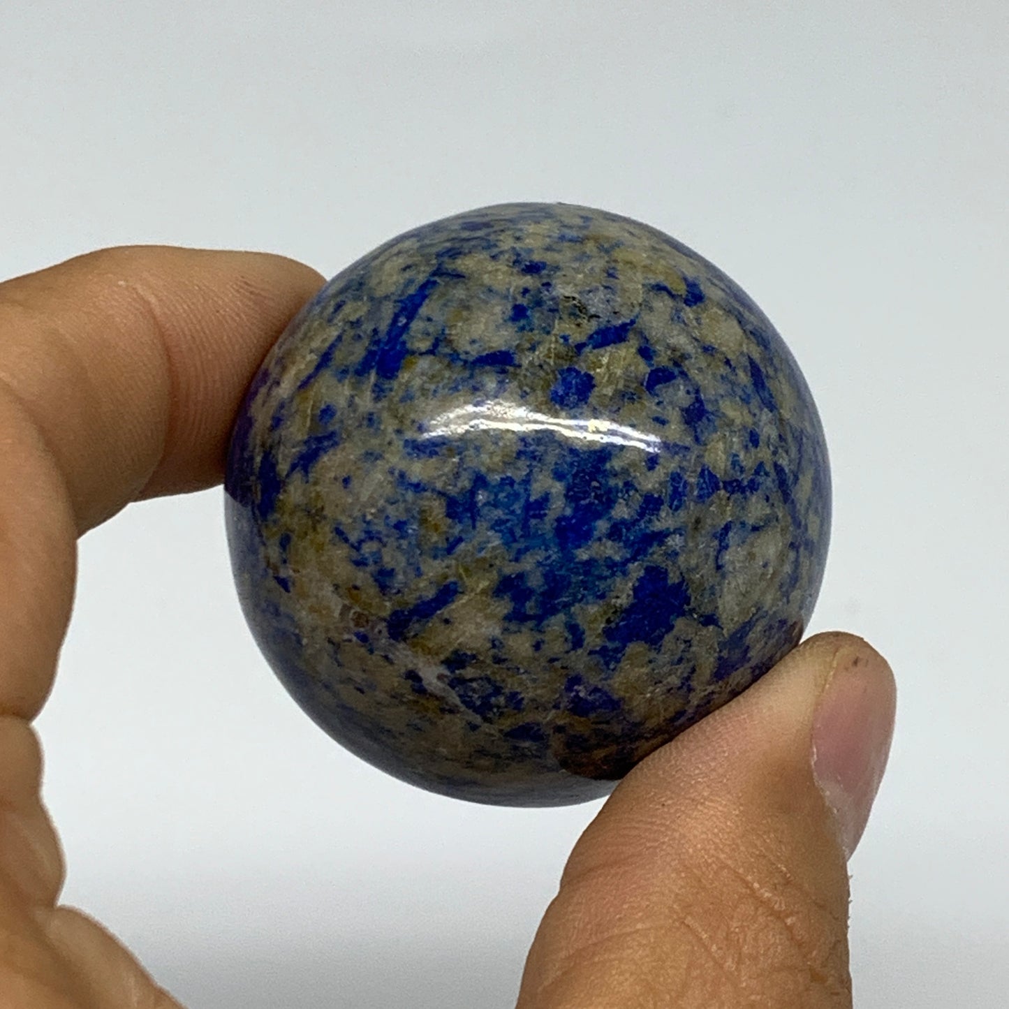 96.8g, 1.6"(40mm), Lapis Lazuli Sphere Ball Gemstone @Afghanistan, B33359