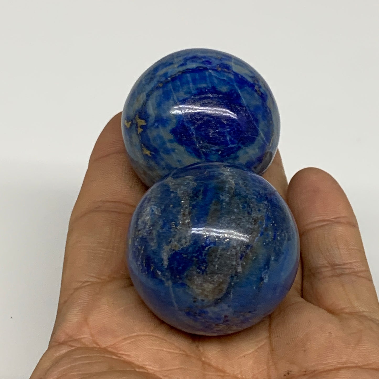 148.8g, 1.4" (36mm-), Lapis Lazuli Sphere Ball Gemstone @Afghanistan, B33361