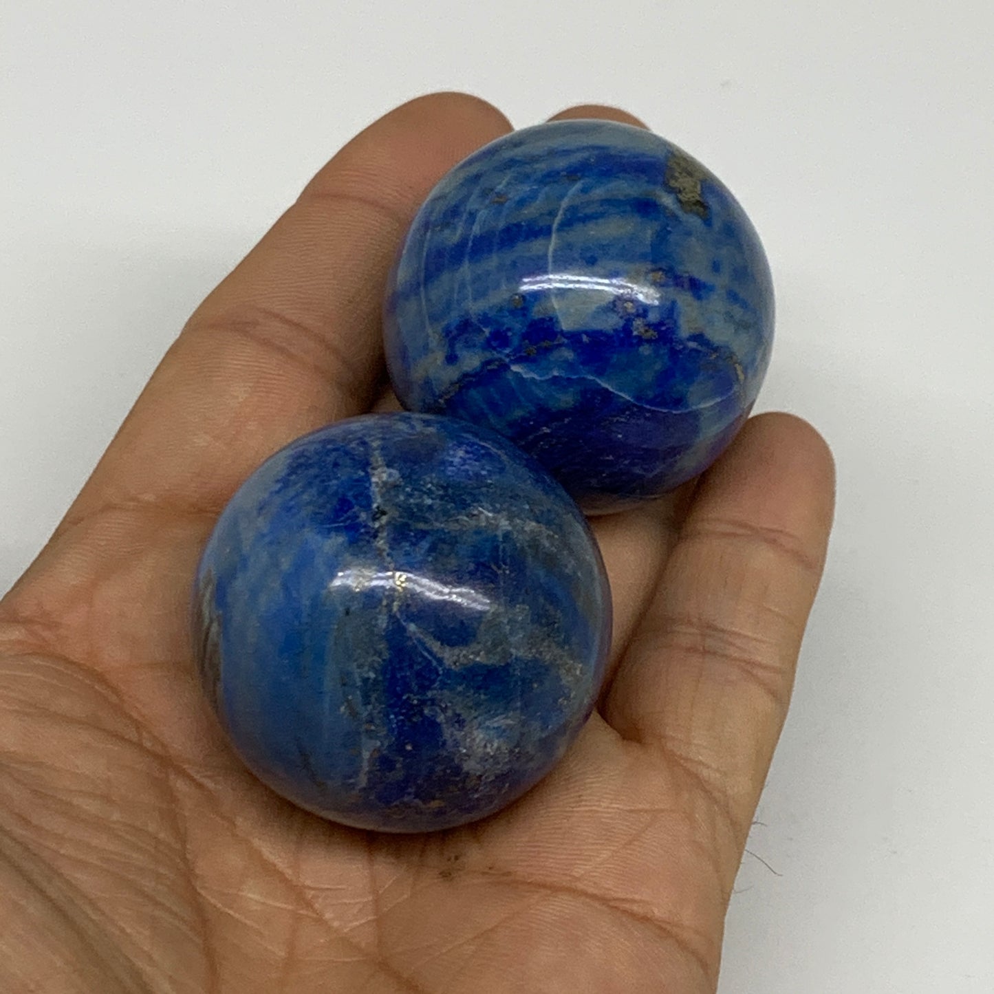 148.8g, 1.4" (36mm-), Lapis Lazuli Sphere Ball Gemstone @Afghanistan, B33361