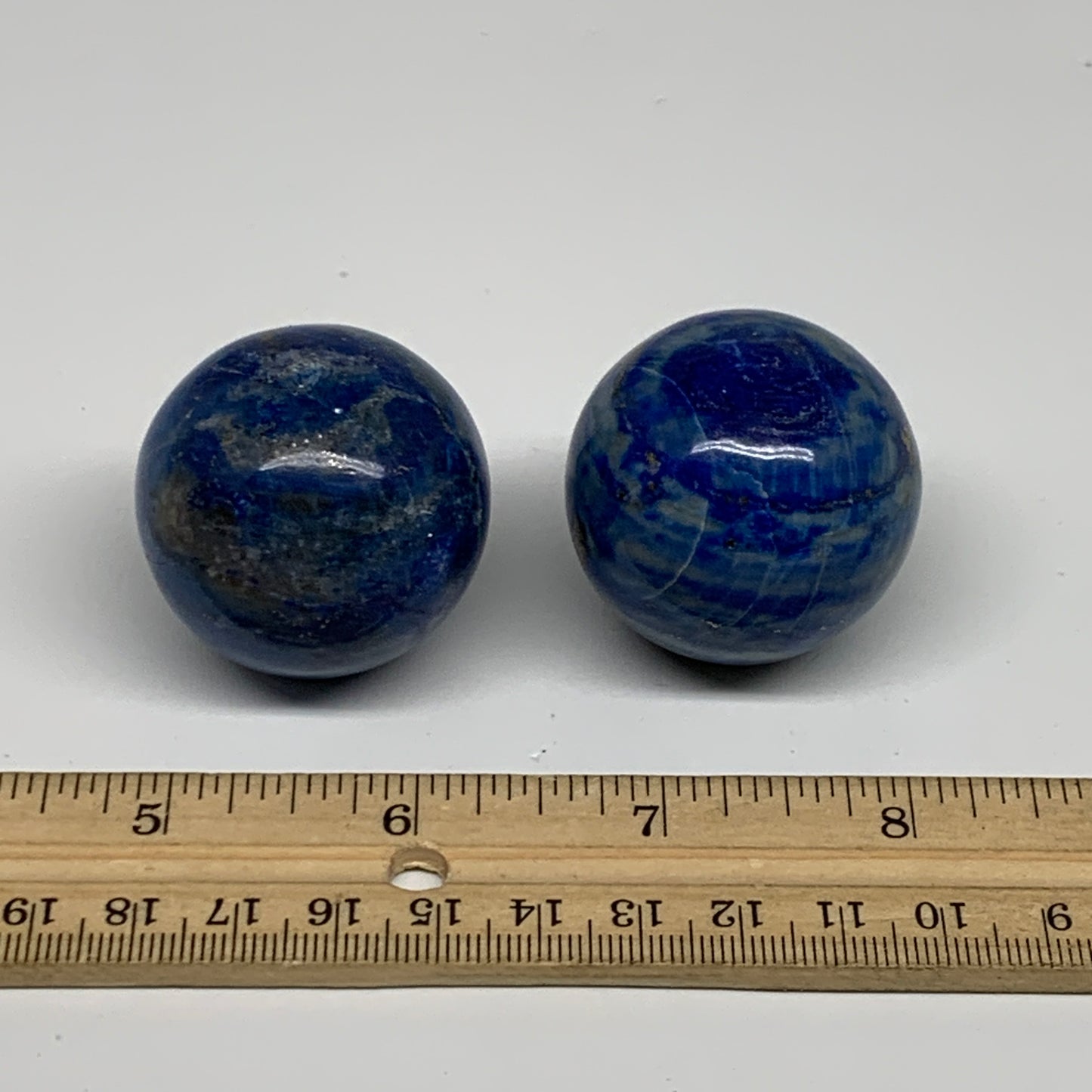 148.8g, 1.4" (36mm-), Lapis Lazuli Sphere Ball Gemstone @Afghanistan, B33361