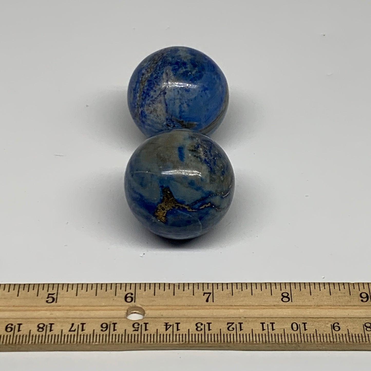 148.8g, 1.4" (36mm-), Lapis Lazuli Sphere Ball Gemstone @Afghanistan, B33361