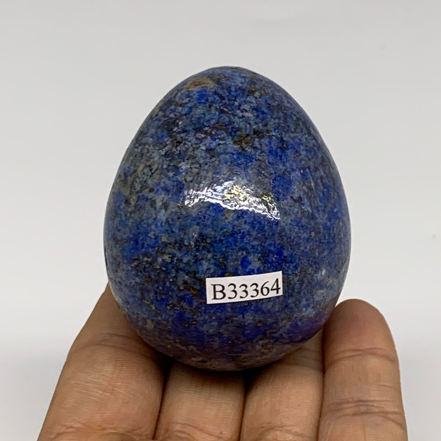 208.5g, 2.4"x1.9", Natural Lapis Lazuli Egg Polished, Clearance, B33364