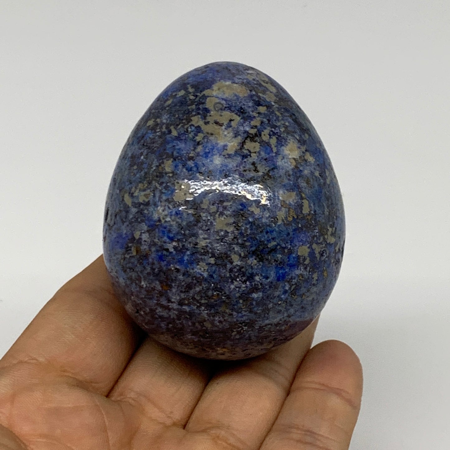 208.5g, 2.4"x1.9", Natural Lapis Lazuli Egg Polished, Clearance, B33364