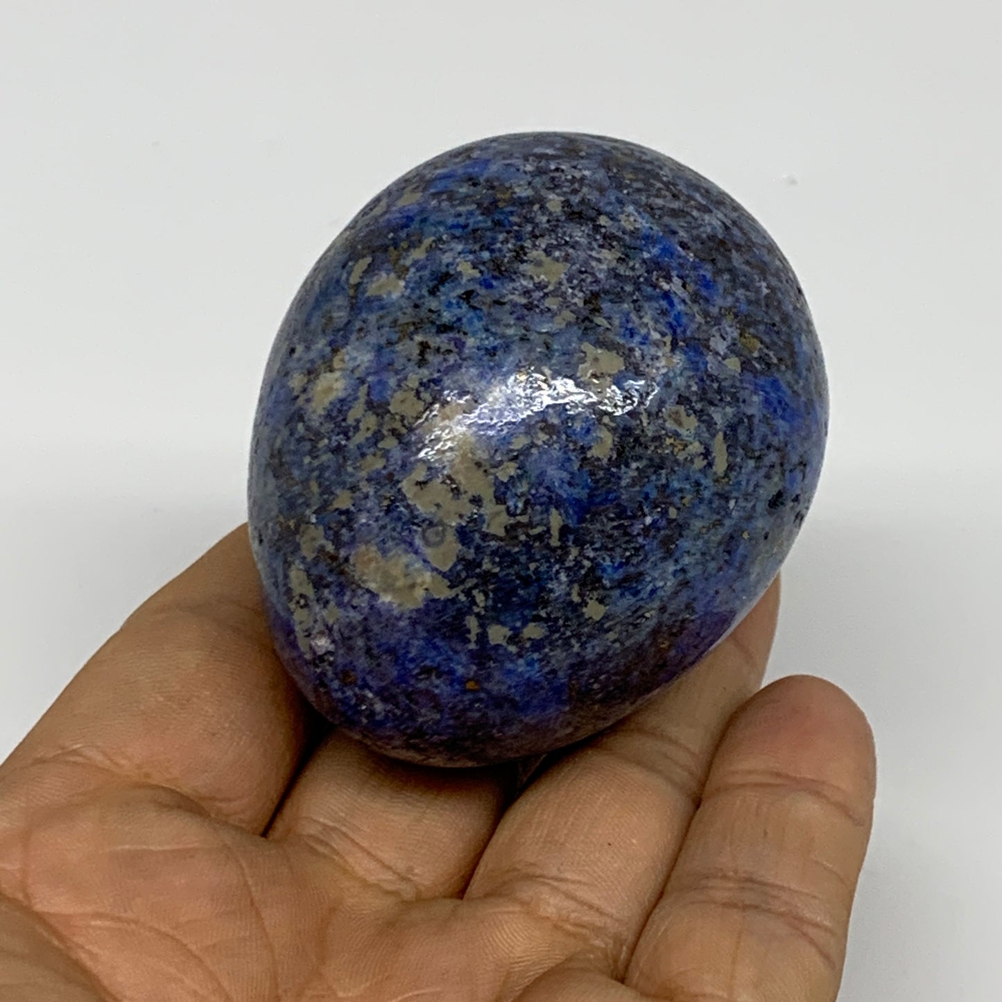 208.5g, 2.4"x1.9", Natural Lapis Lazuli Egg Polished, Clearance, B33364