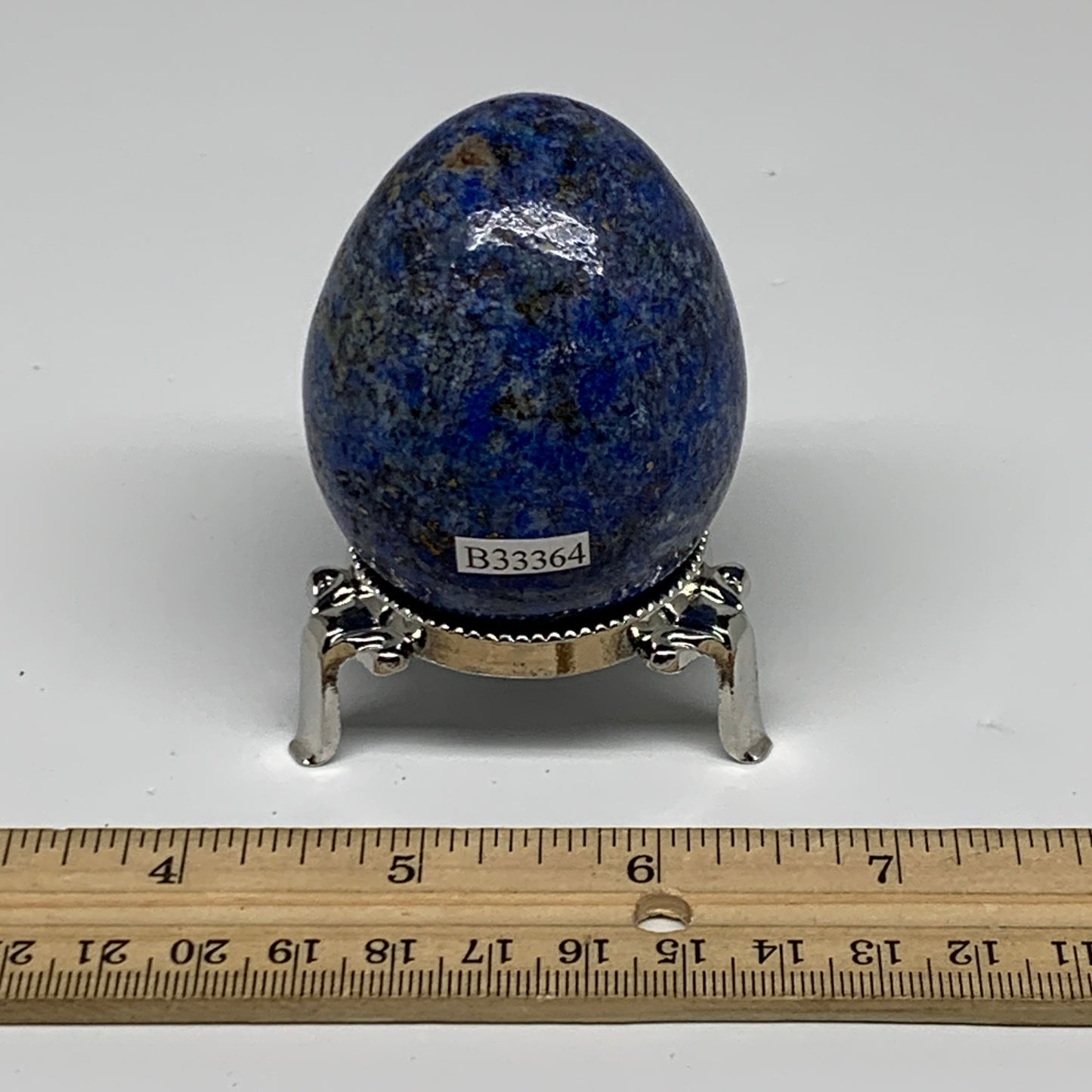 208.5g, 2.4"x1.9", Natural Lapis Lazuli Egg Polished, Clearance, B33364