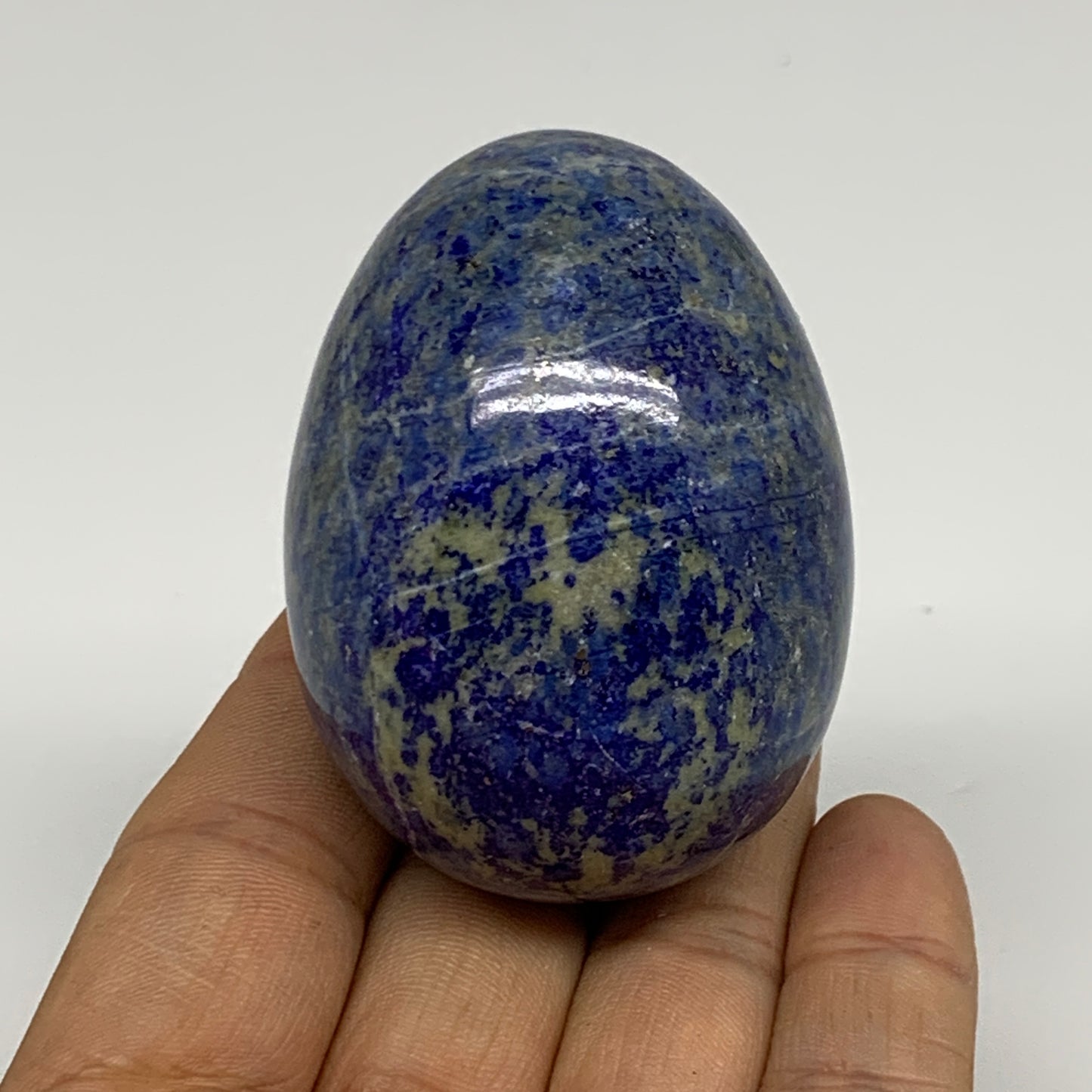 160g, 2.3"x1.6", Natural Lapis Lazuli Egg Polished, Clearance, B33366