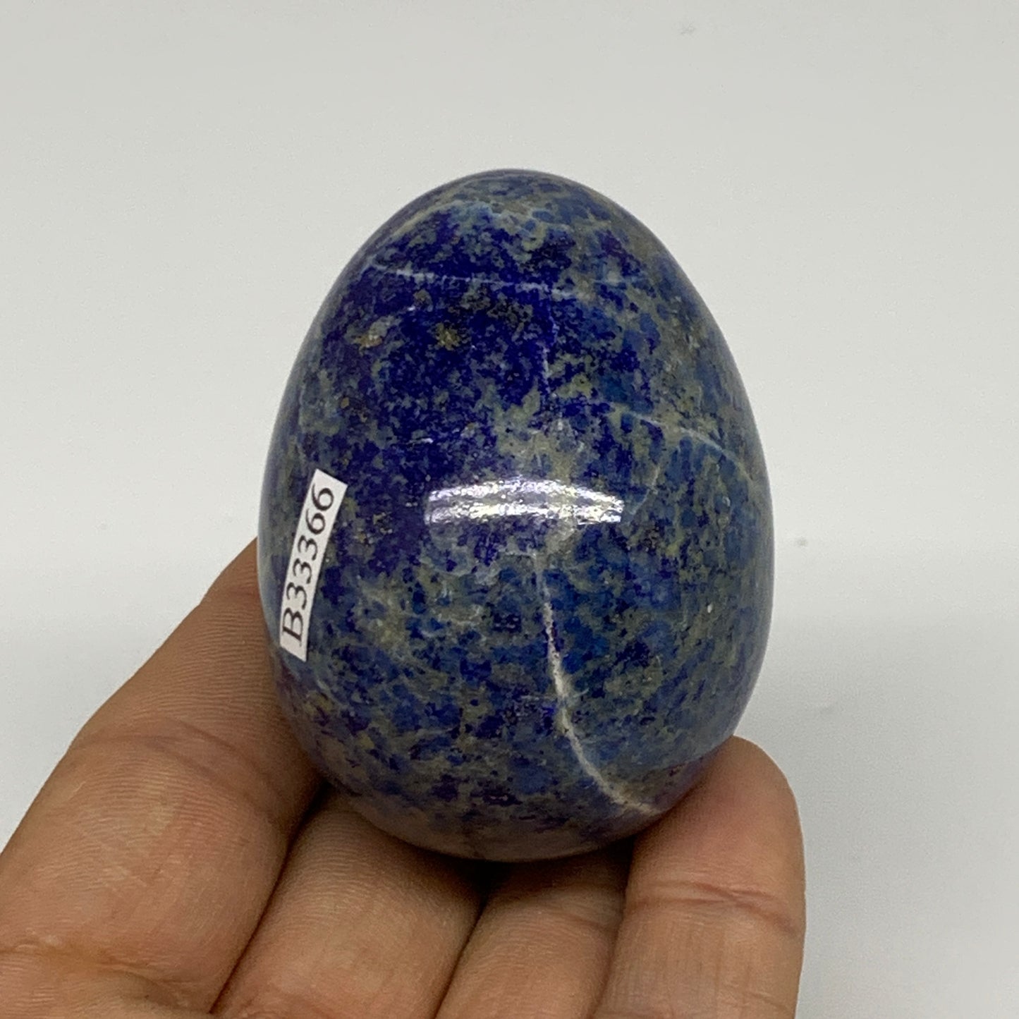 160g, 2.3"x1.6", Natural Lapis Lazuli Egg Polished, Clearance, B33366