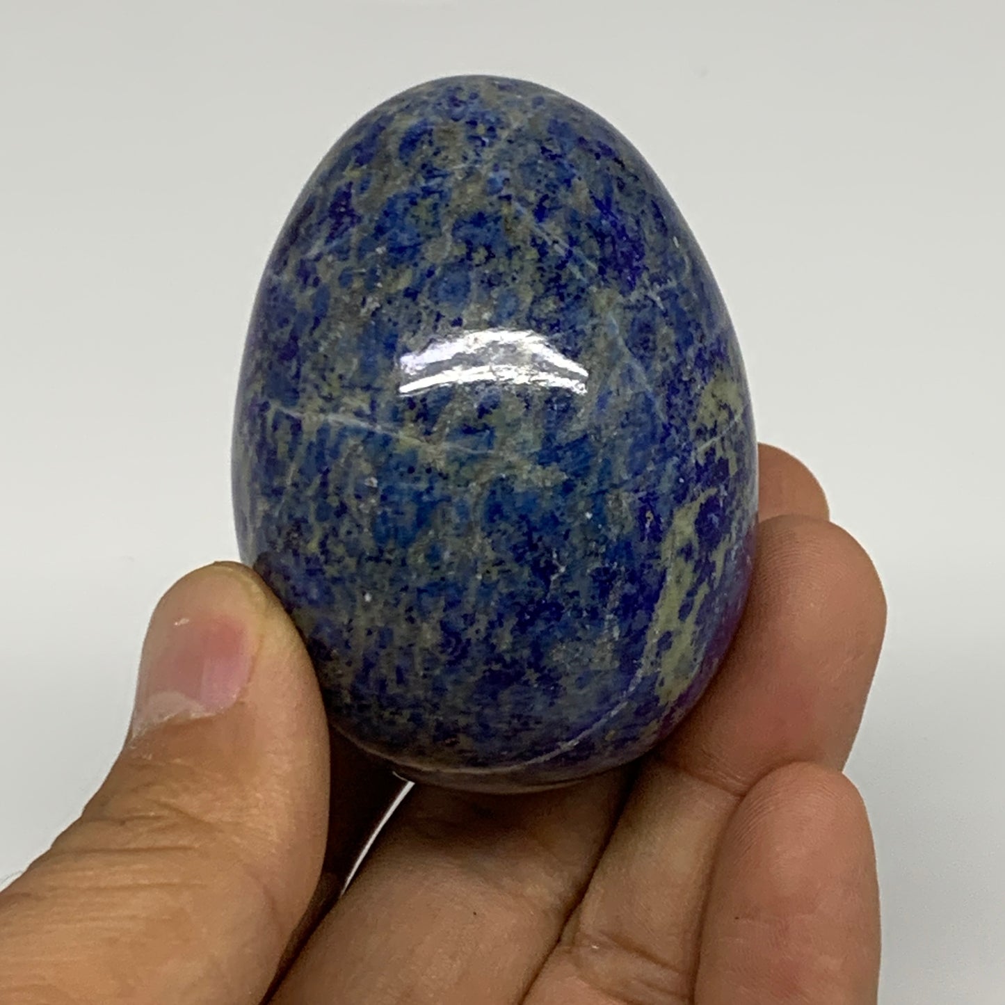 160g, 2.3"x1.6", Natural Lapis Lazuli Egg Polished, Clearance, B33366