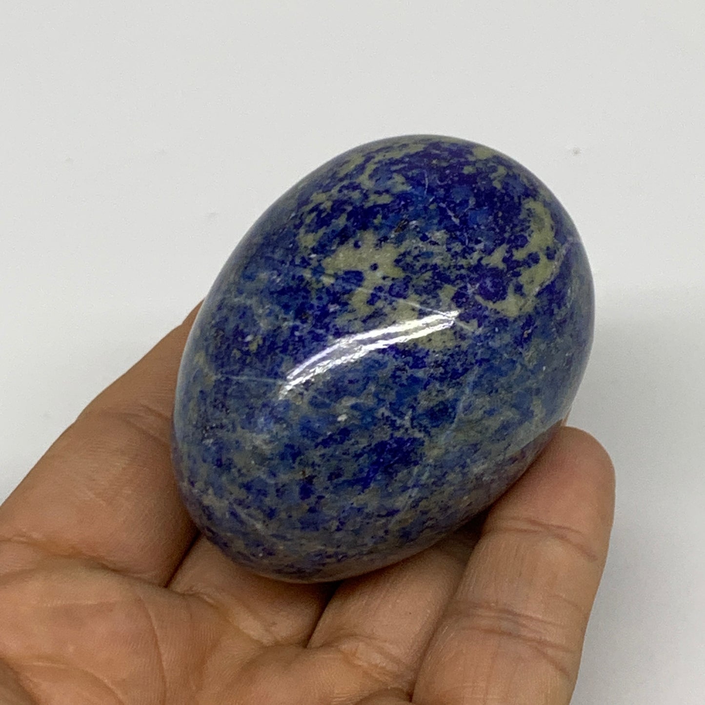 160g, 2.3"x1.6", Natural Lapis Lazuli Egg Polished, Clearance, B33366