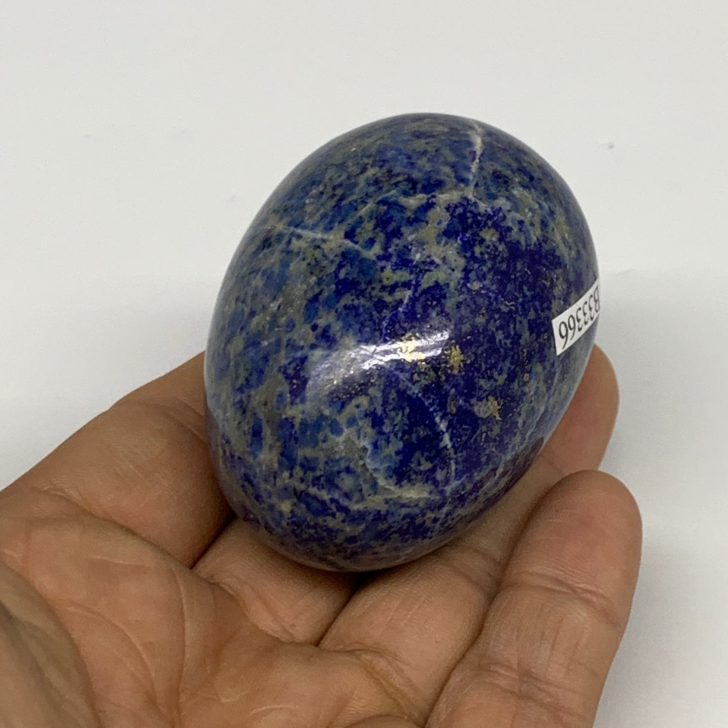 160g, 2.3"x1.6", Natural Lapis Lazuli Egg Polished, Clearance, B33366