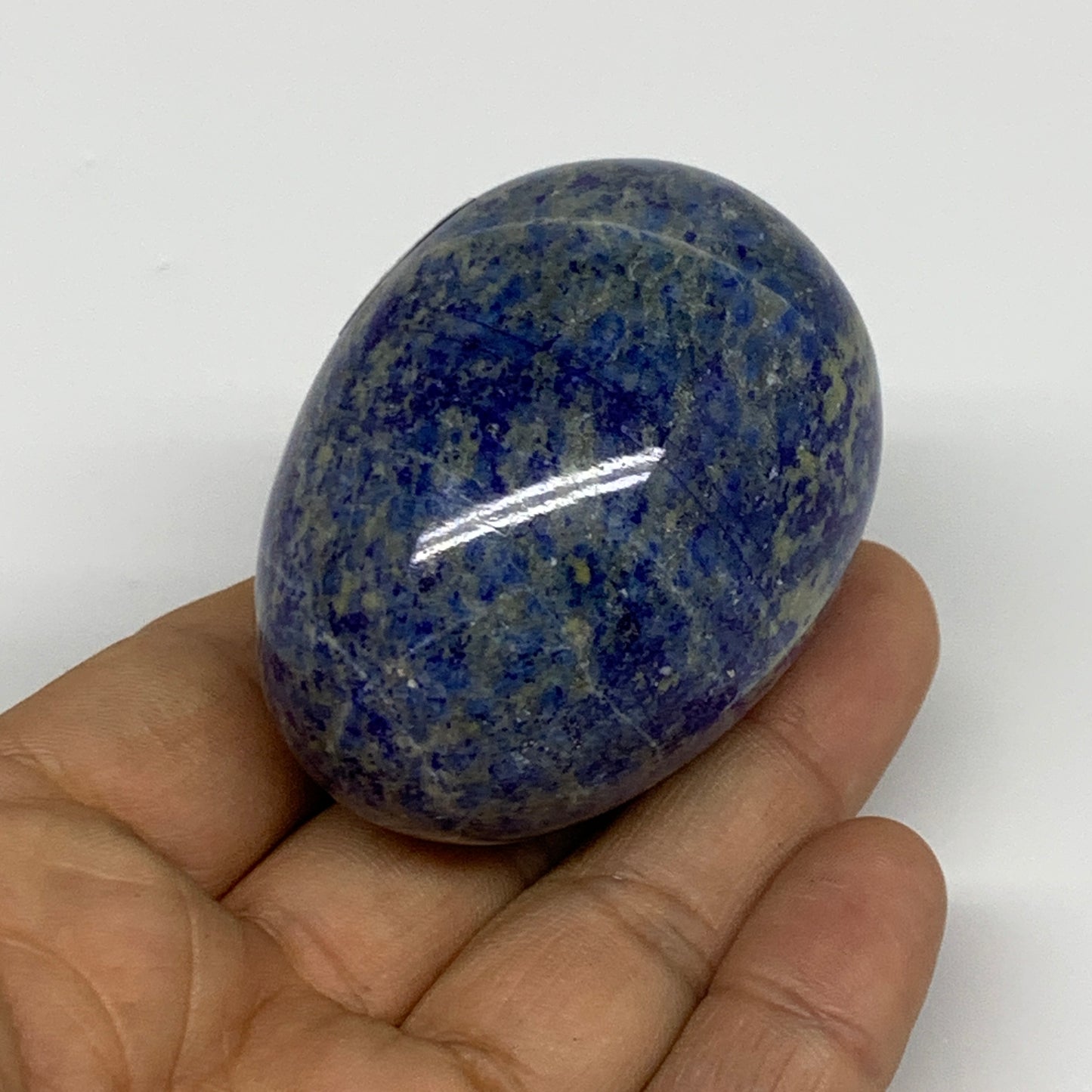 160g, 2.3"x1.6", Natural Lapis Lazuli Egg Polished, Clearance, B33366