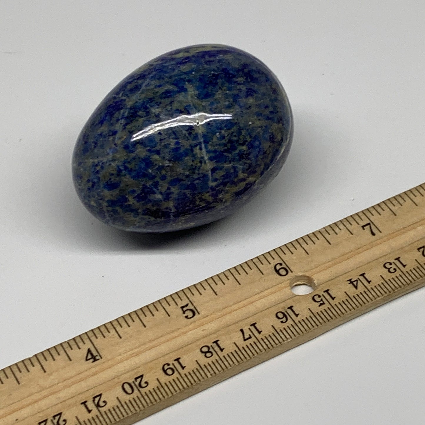 160g, 2.3"x1.6", Natural Lapis Lazuli Egg Polished, Clearance, B33366