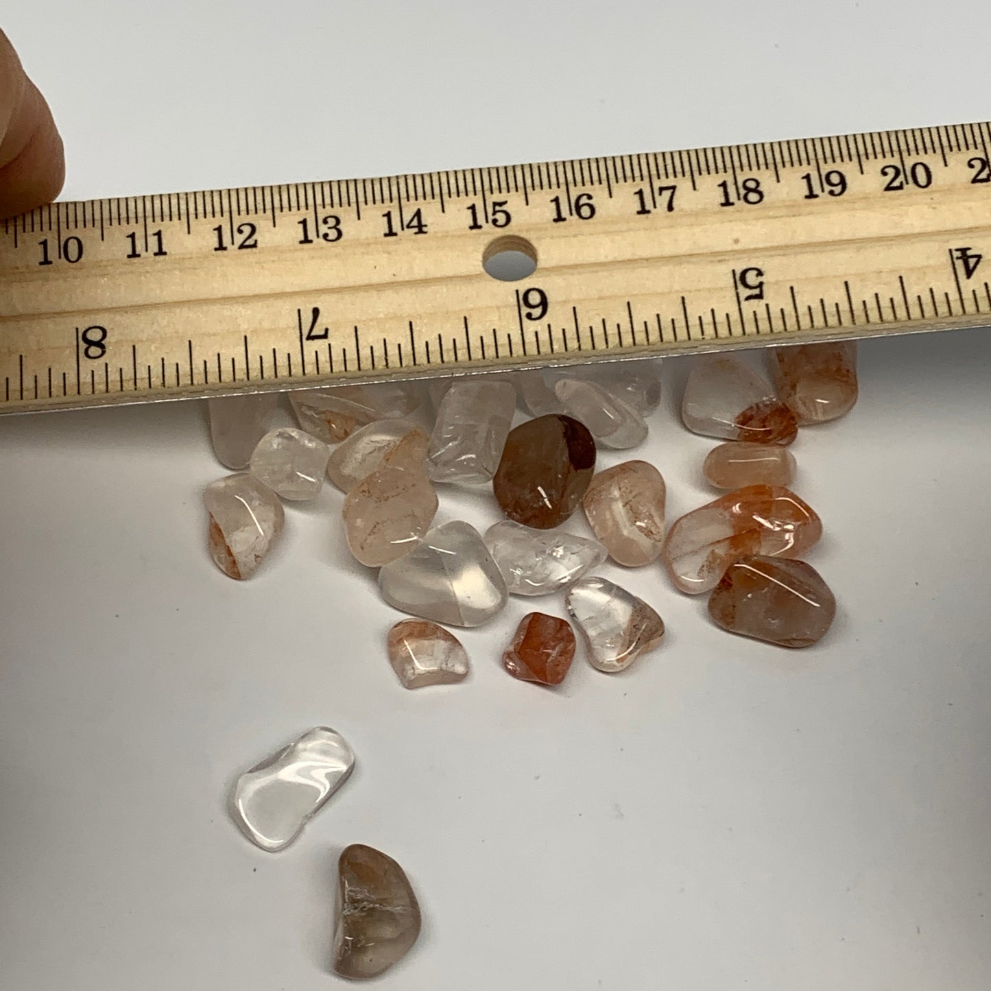 2.2 lbs, Small Tiny Tiny Fire Quartz Gravel, Chips, Tumbled Crystal Stones,