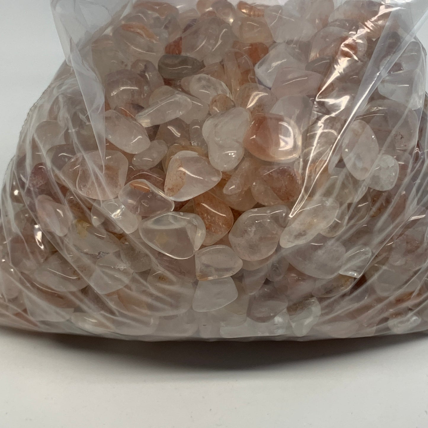 2.2 lbs, Small Tiny Tiny Fire Quartz Gravel, Chips, Tumbled Crystal Stones,