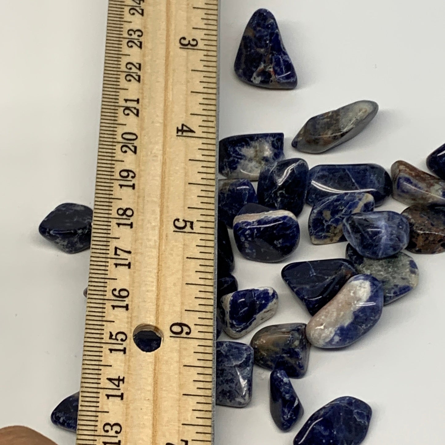 2.2 lbs, Small Sodalite Gravel, Chips, Tumbled Crystal Stones,