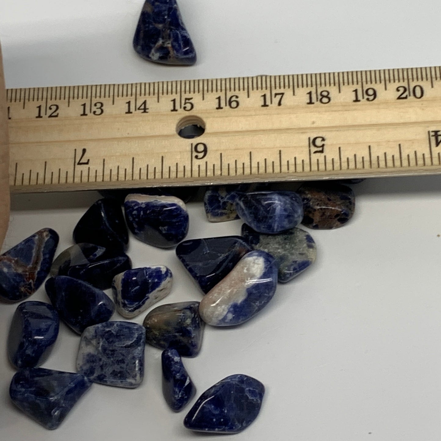 2.2 lbs, Small Sodalite Gravel, Chips, Tumbled Crystal Stones,