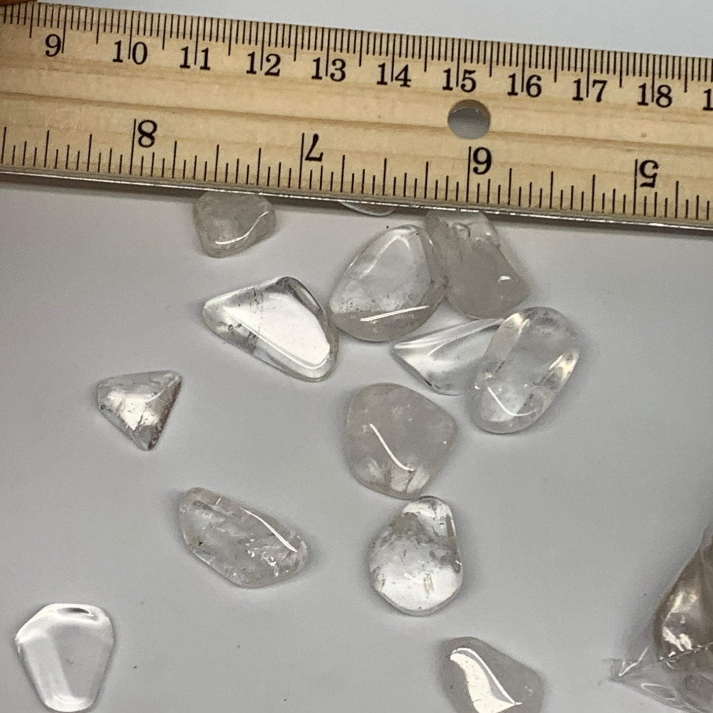 2.2 lbs, Natural Clear Quartz Gravel, Chips, Tumbled Crystal Stones,