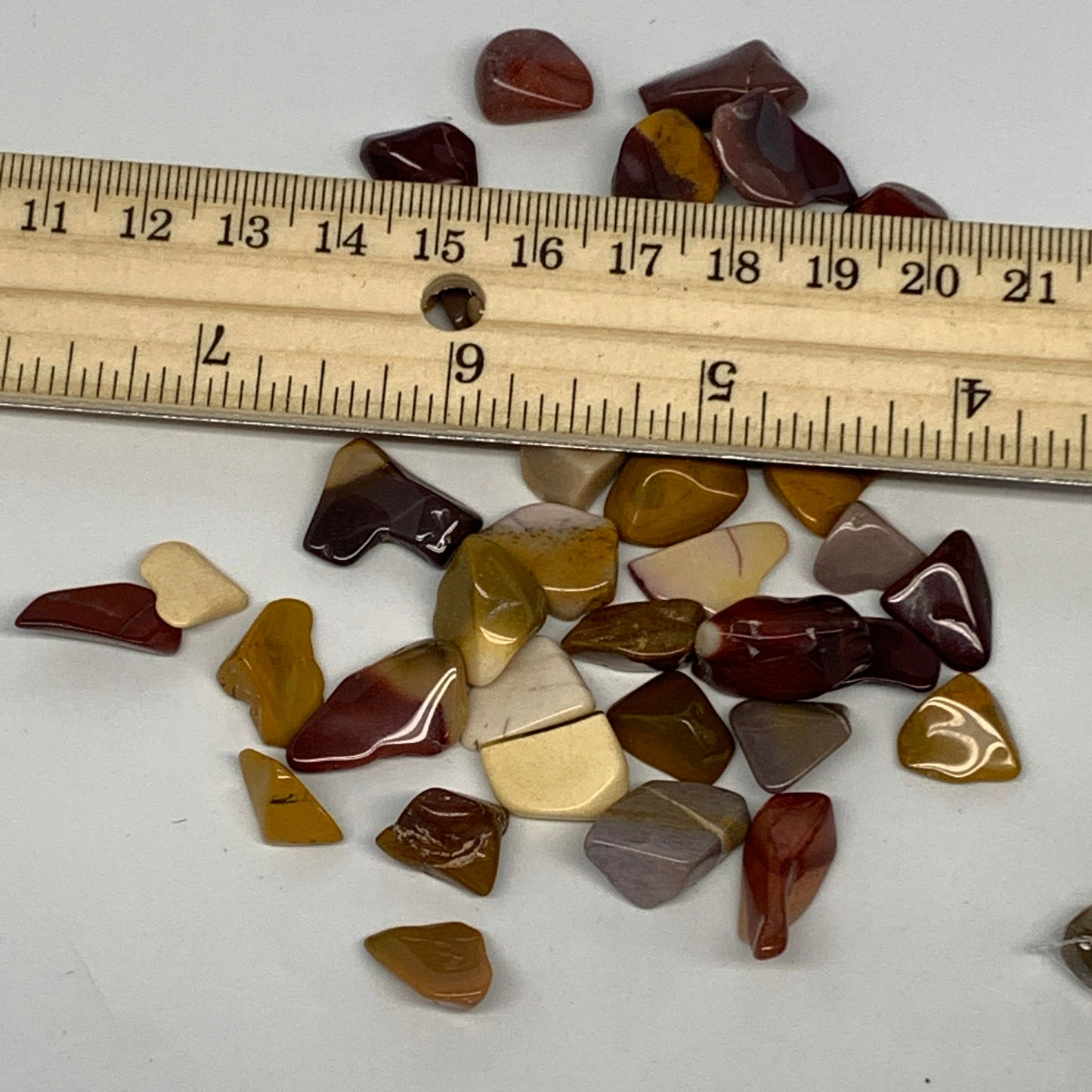 2.2 lbs, Natural Mookaite Jasper Quartz Gravel, Chips, Tumbled Crystal Stones,