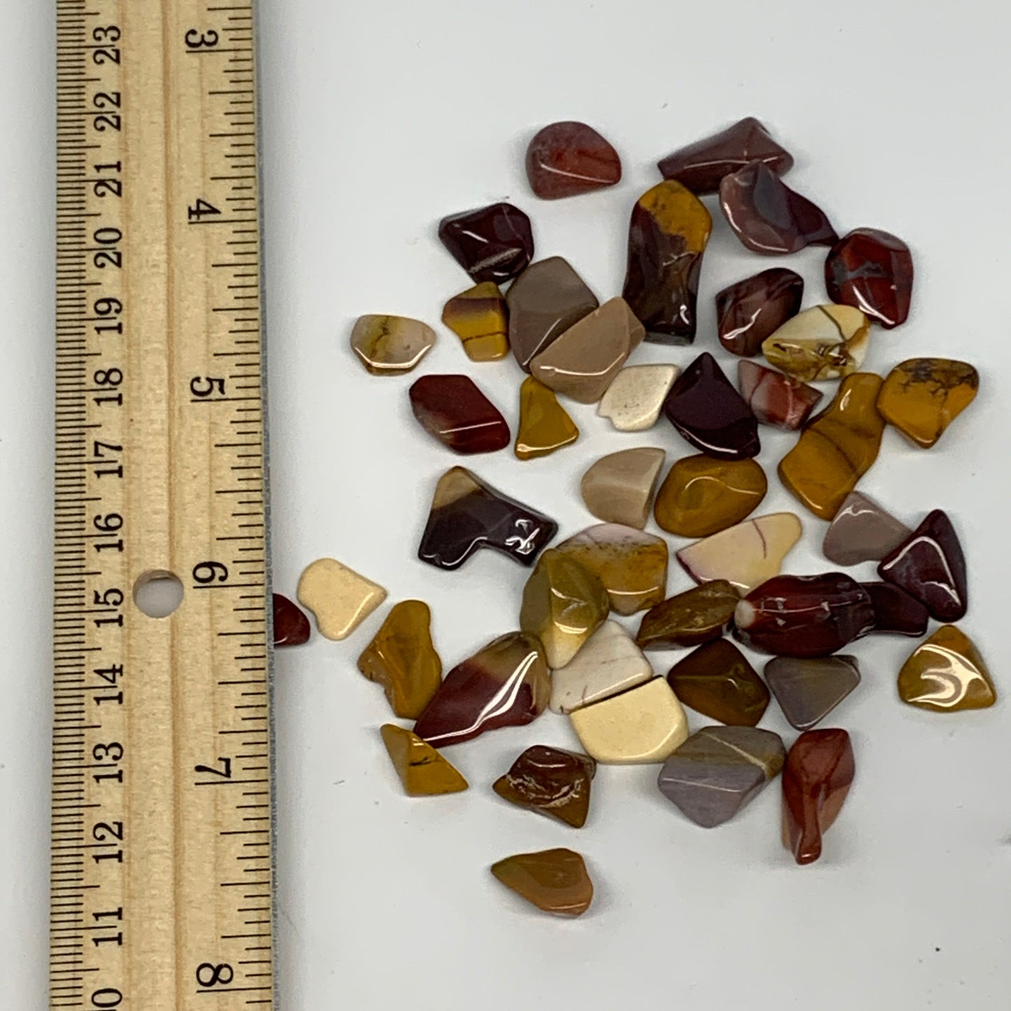 2.2 lbs, Natural Mookaite Jasper Quartz Gravel, Chips, Tumbled Crystal Stones,