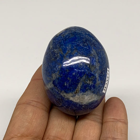 124.5g, 2.1"x1.5", Natural Lapis Lazuli Egg Polished, Clearance, B33371