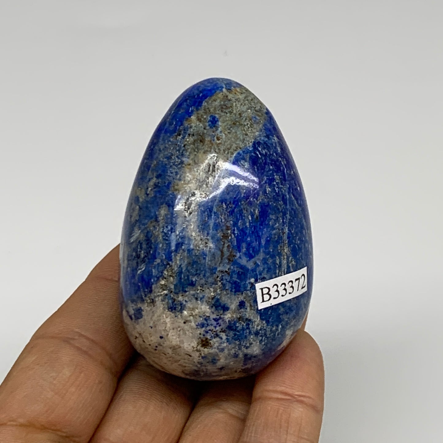 148.7g, 2.4"x1.6", Natural Lapis Lazuli Egg Polished, Clearance, B33372