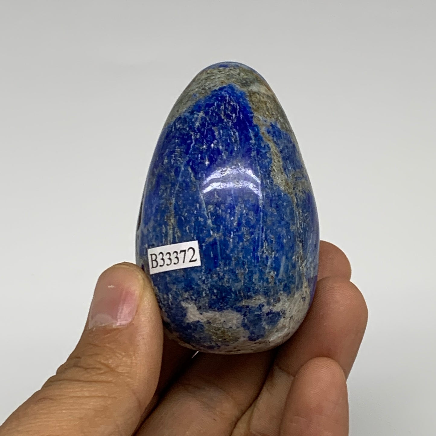 148.7g, 2.4"x1.6", Natural Lapis Lazuli Egg Polished, Clearance, B33372