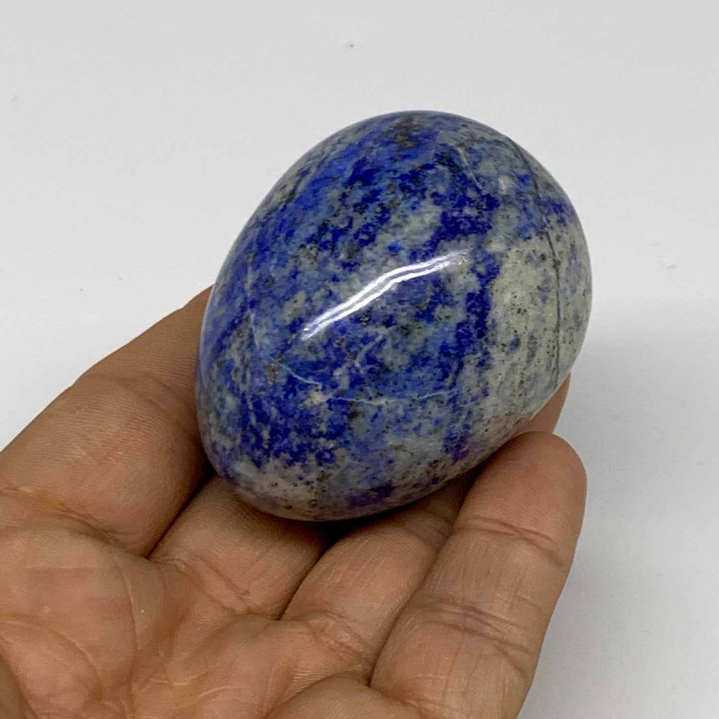 143.9g, 2.1"x1.6", Natural Lapis Lazuli Egg Polished, Clearance, B33373
