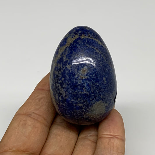 112.3g, 2.1"x1.4", Natural Lapis Lazuli Egg Polished, Clearance, B33374