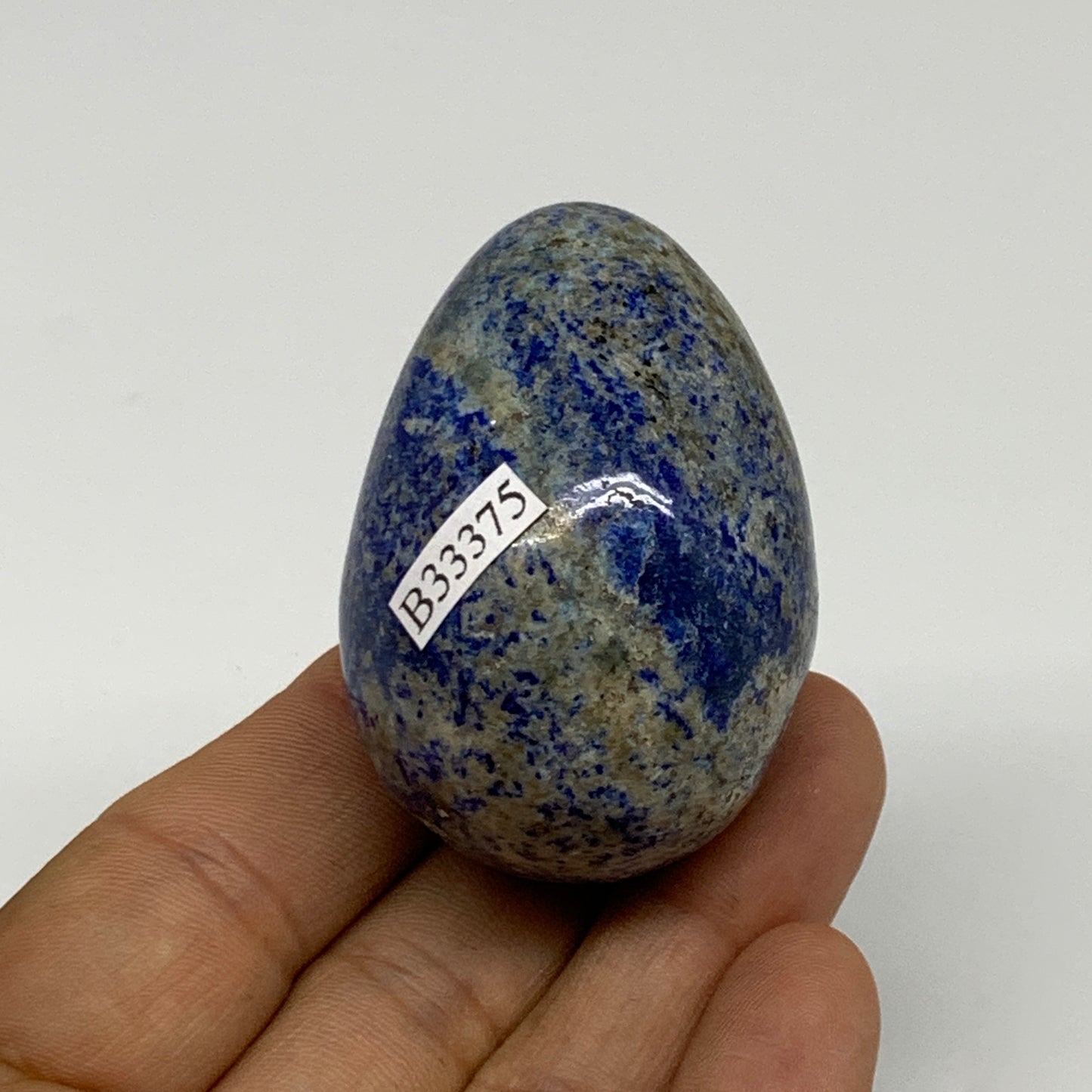 100g, 2"x1.5"x1.4", Natural Lapis Lazuli Egg Polished, Clearance, B33375