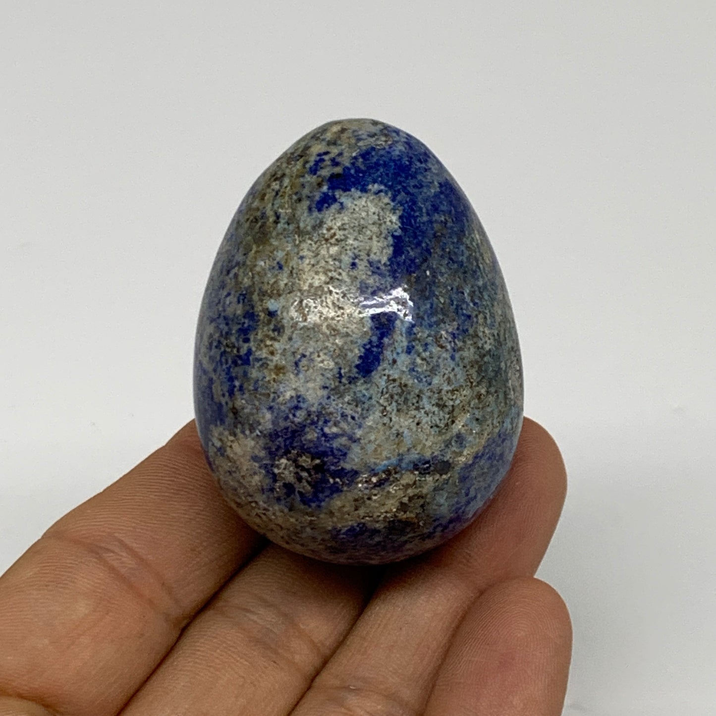 100g, 2"x1.5"x1.4", Natural Lapis Lazuli Egg Polished, Clearance, B33375