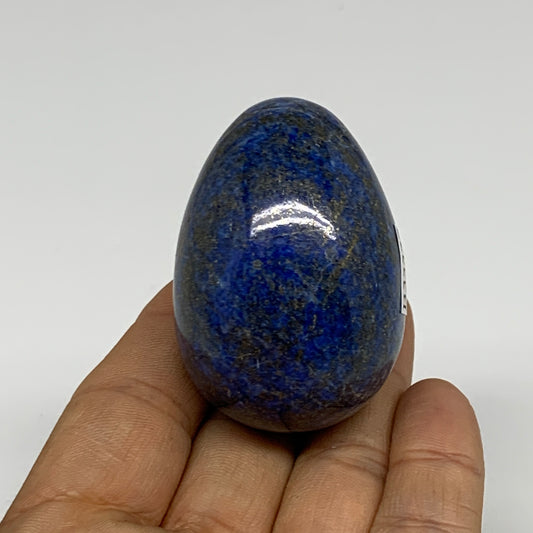 113.9g, 2"x1.4", Natural Lapis Lazuli Egg Polished @Afghanistan, B33377