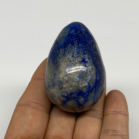 91.1g, 2.1"x1.4", Natural Lapis Lazuli Egg Polished @Afghanistan, B33378