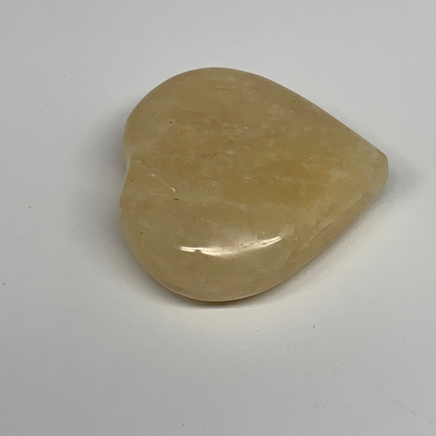 91.3g,2.1"x2.2"x0.8" Natural Yellow Aventurine Heart Crystal Stone @India, B2834