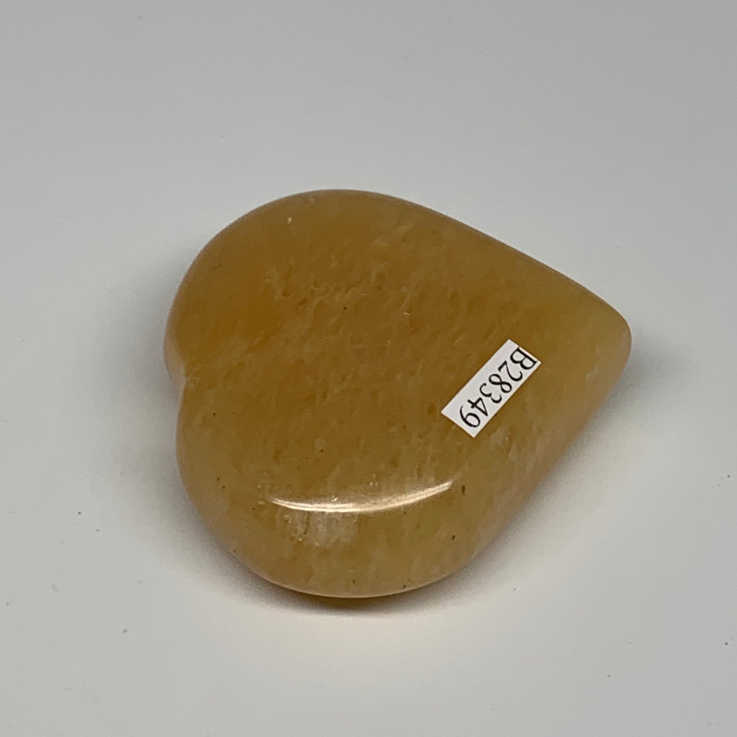 111.2g,2.3"x2.3"x0.8" Natural Yellow Aventurine Heart Crystal Stone @India, B283