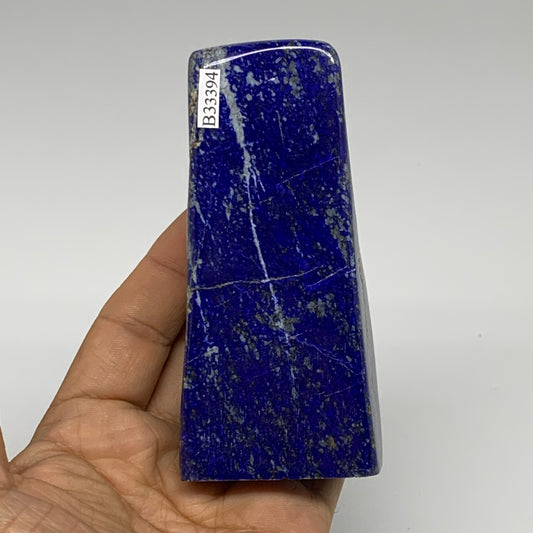 0.59 lbs, 4.1"x1.8"x1", Natural Freeform Lapis Lazuli from Afghanistan, B33394