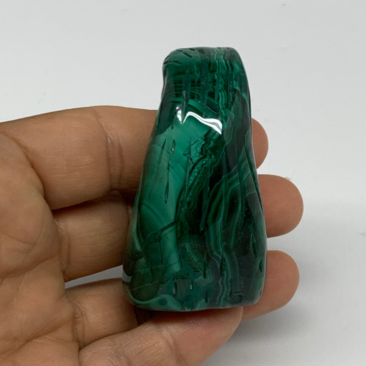 121.5g, 2.2"x1"x1.2" Natural Solid Malachite Eagle/Falcon Figurine @Congo, B3273