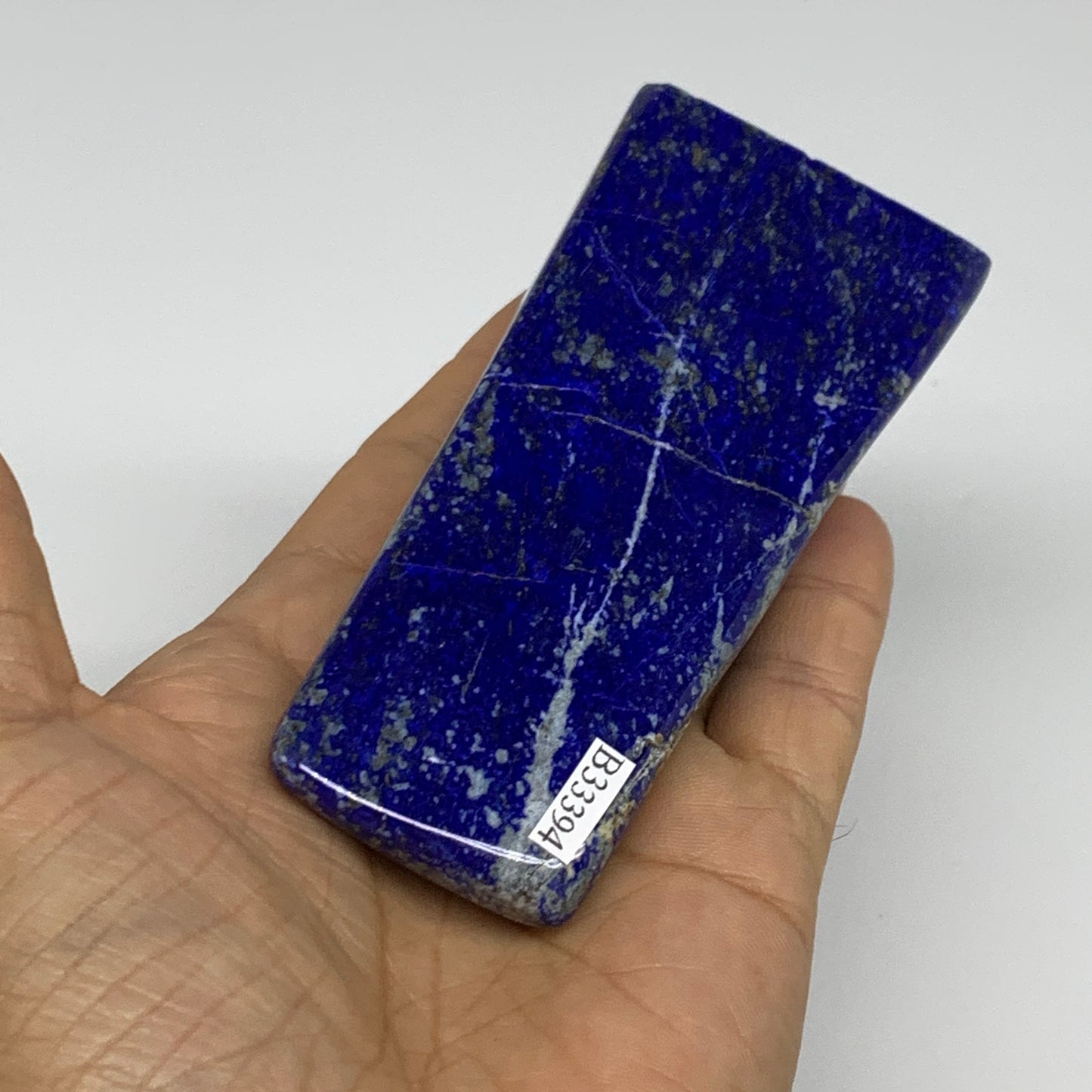 0.59 lbs, 4.1"x1.8"x1", Natural Freeform Lapis Lazuli from Afghanistan, B33394