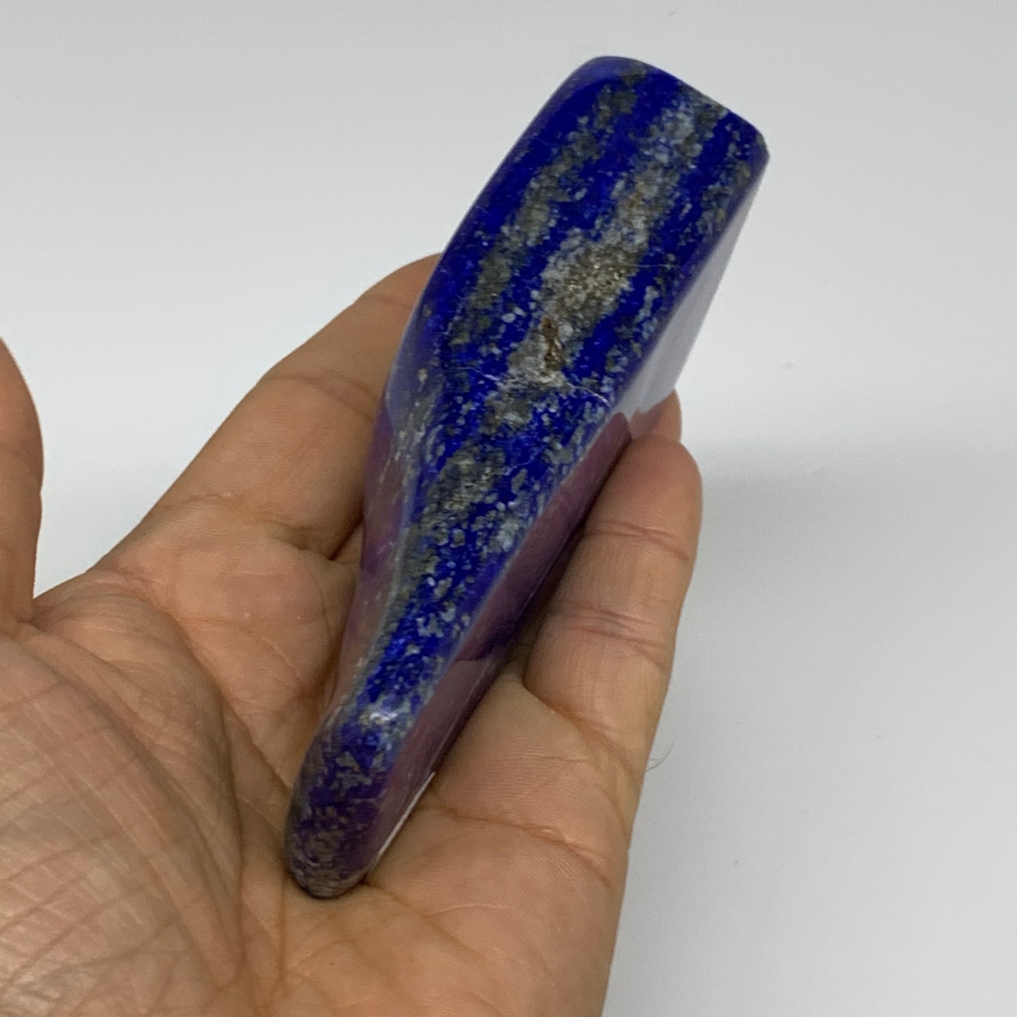 0.59 lbs, 4.1"x1.8"x1", Natural Freeform Lapis Lazuli from Afghanistan, B33394