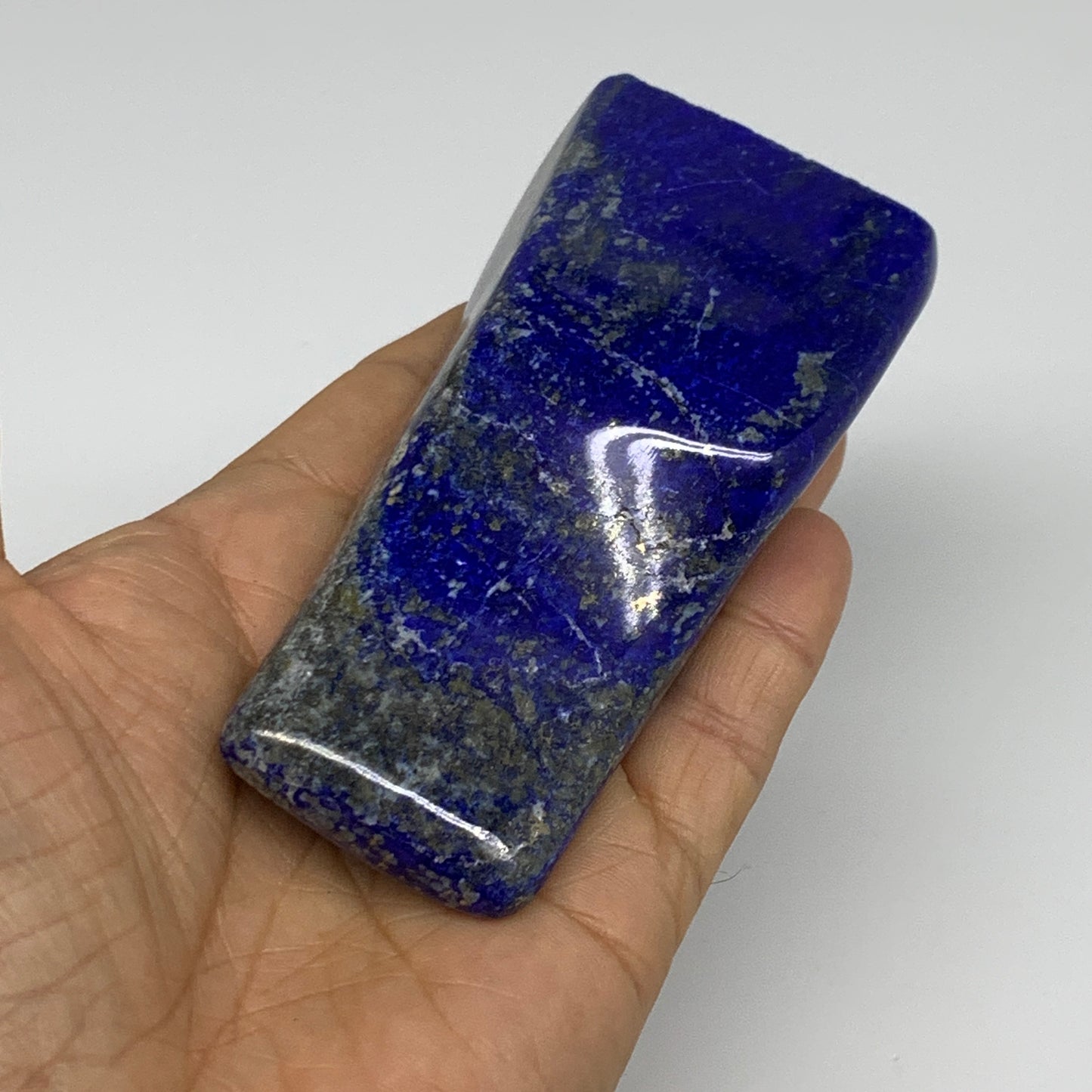 0.59 lbs, 4.1"x1.8"x1", Natural Freeform Lapis Lazuli from Afghanistan, B33394