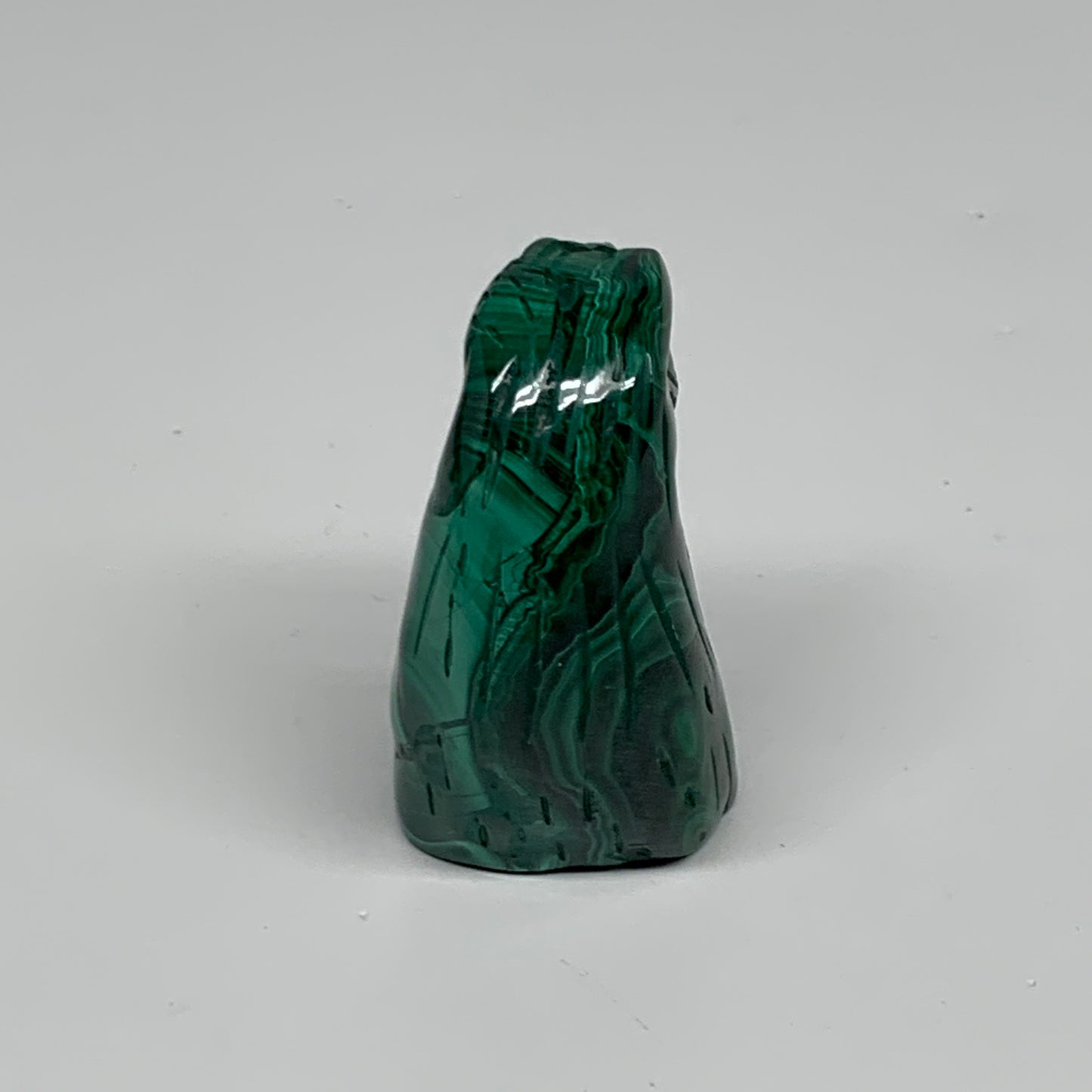 121.5g, 2.2"x1"x1.2" Natural Solid Malachite Eagle/Falcon Figurine @Congo, B3273