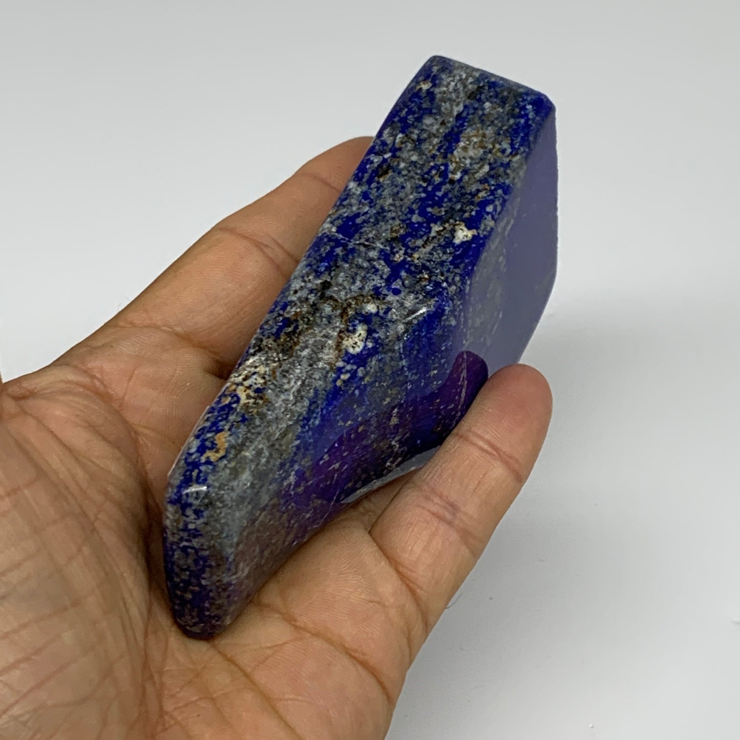 0.59 lbs, 4.1"x1.8"x1", Natural Freeform Lapis Lazuli from Afghanistan, B33394