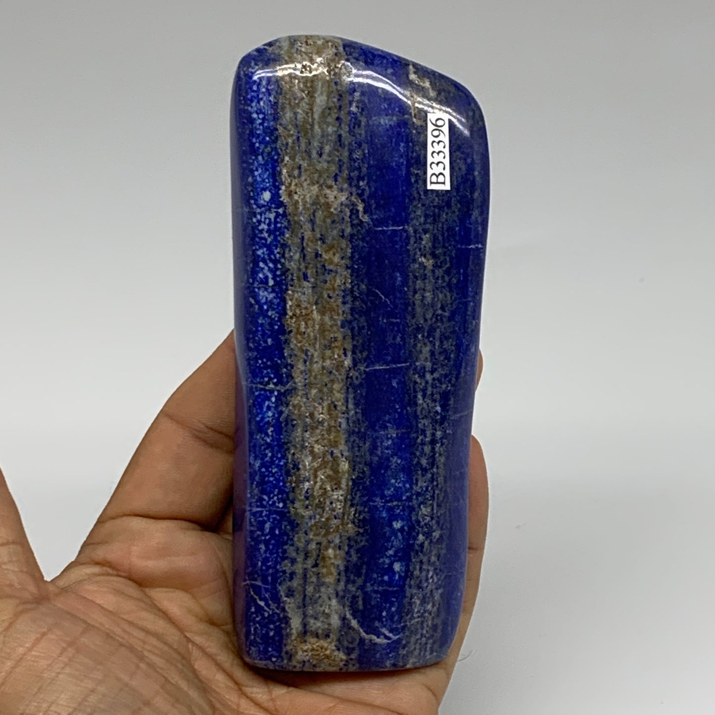 0.59 lbs, 4.9"x1.9"x0.8", Natural Freeform Lapis Lazuli from Afghanistan, B33396