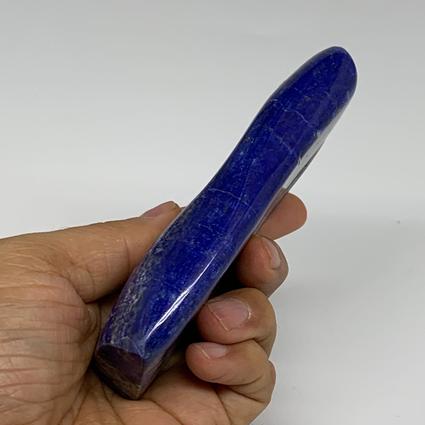 0.59 lbs, 4.9"x1.9"x0.8", Natural Freeform Lapis Lazuli from Afghanistan, B33396