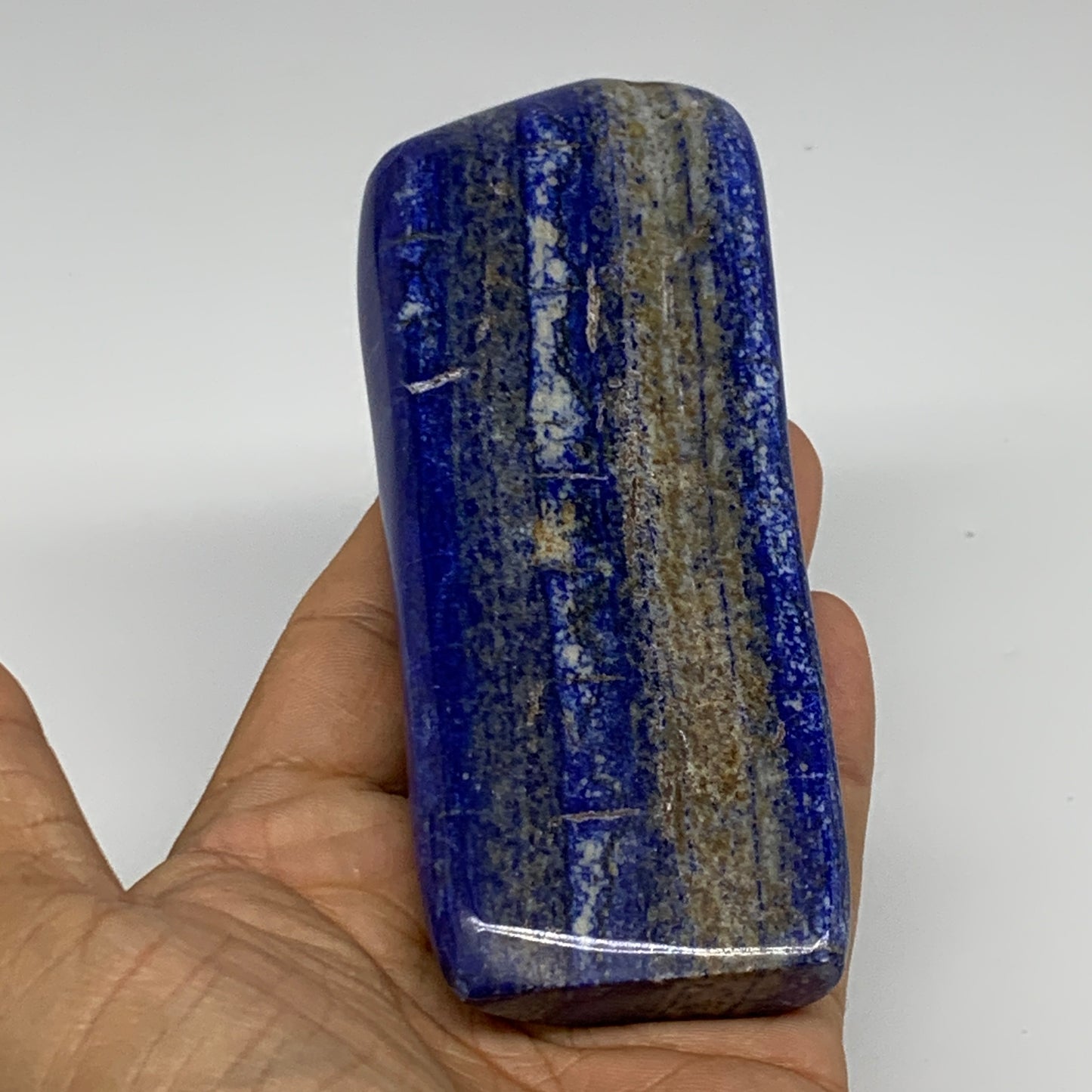 0.59 lbs, 4.9"x1.9"x0.8", Natural Freeform Lapis Lazuli from Afghanistan, B33396