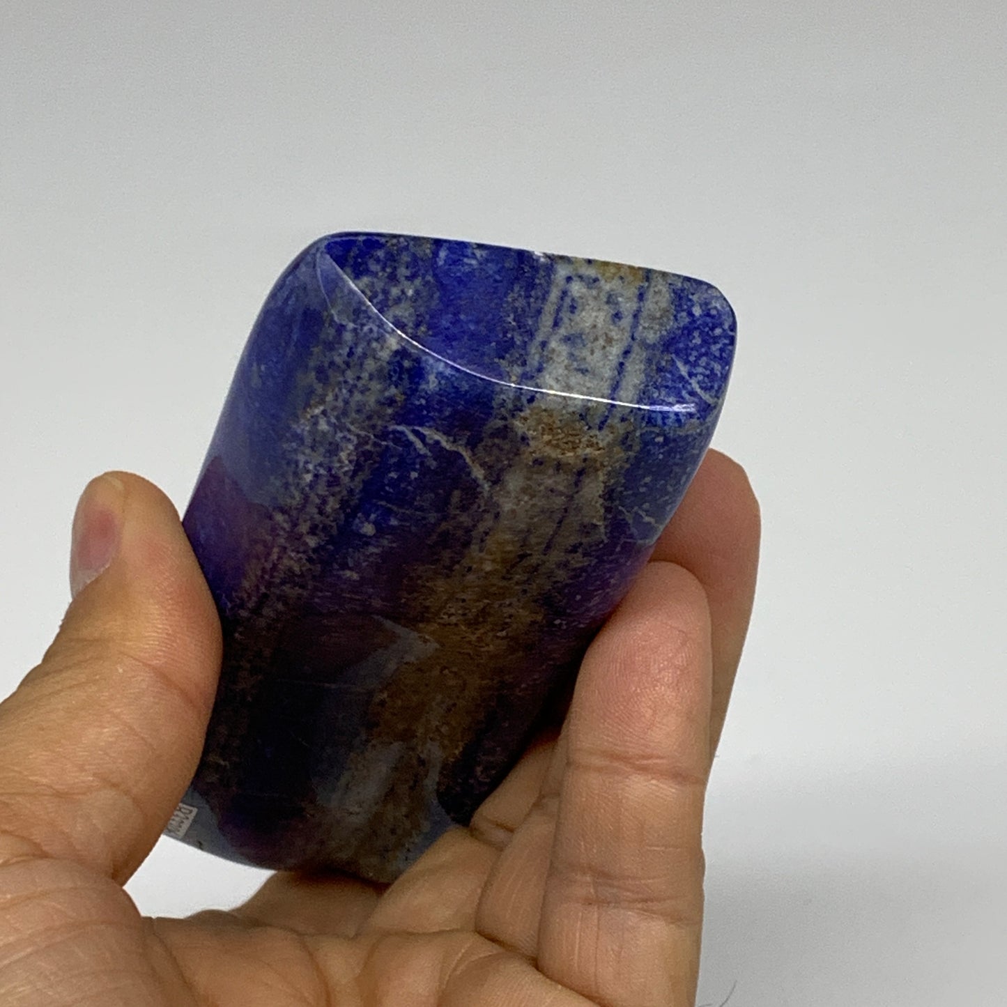 0.59 lbs, 4.9"x1.9"x0.8", Natural Freeform Lapis Lazuli from Afghanistan, B33396