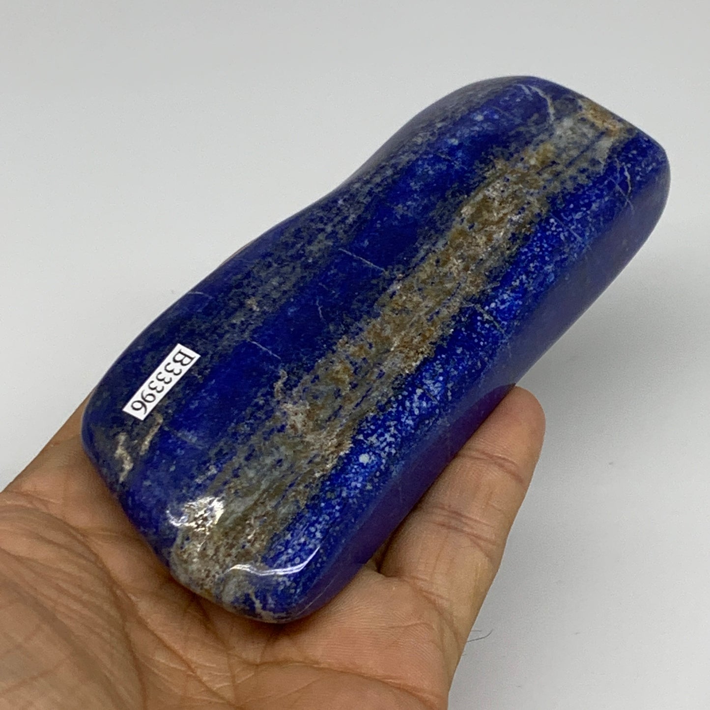 0.59 lbs, 4.9"x1.9"x0.8", Natural Freeform Lapis Lazuli from Afghanistan, B33396