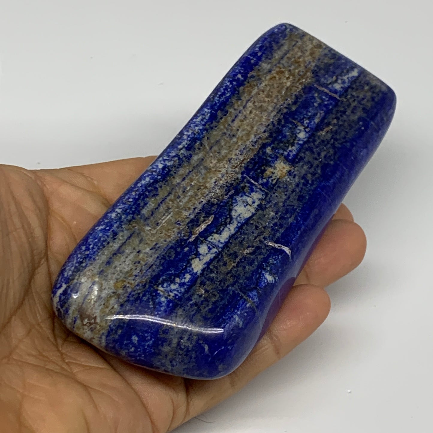 0.59 lbs, 4.9"x1.9"x0.8", Natural Freeform Lapis Lazuli from Afghanistan, B33396