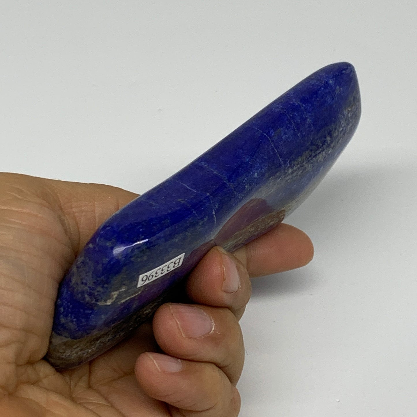 0.59 lbs, 4.9"x1.9"x0.8", Natural Freeform Lapis Lazuli from Afghanistan, B33396